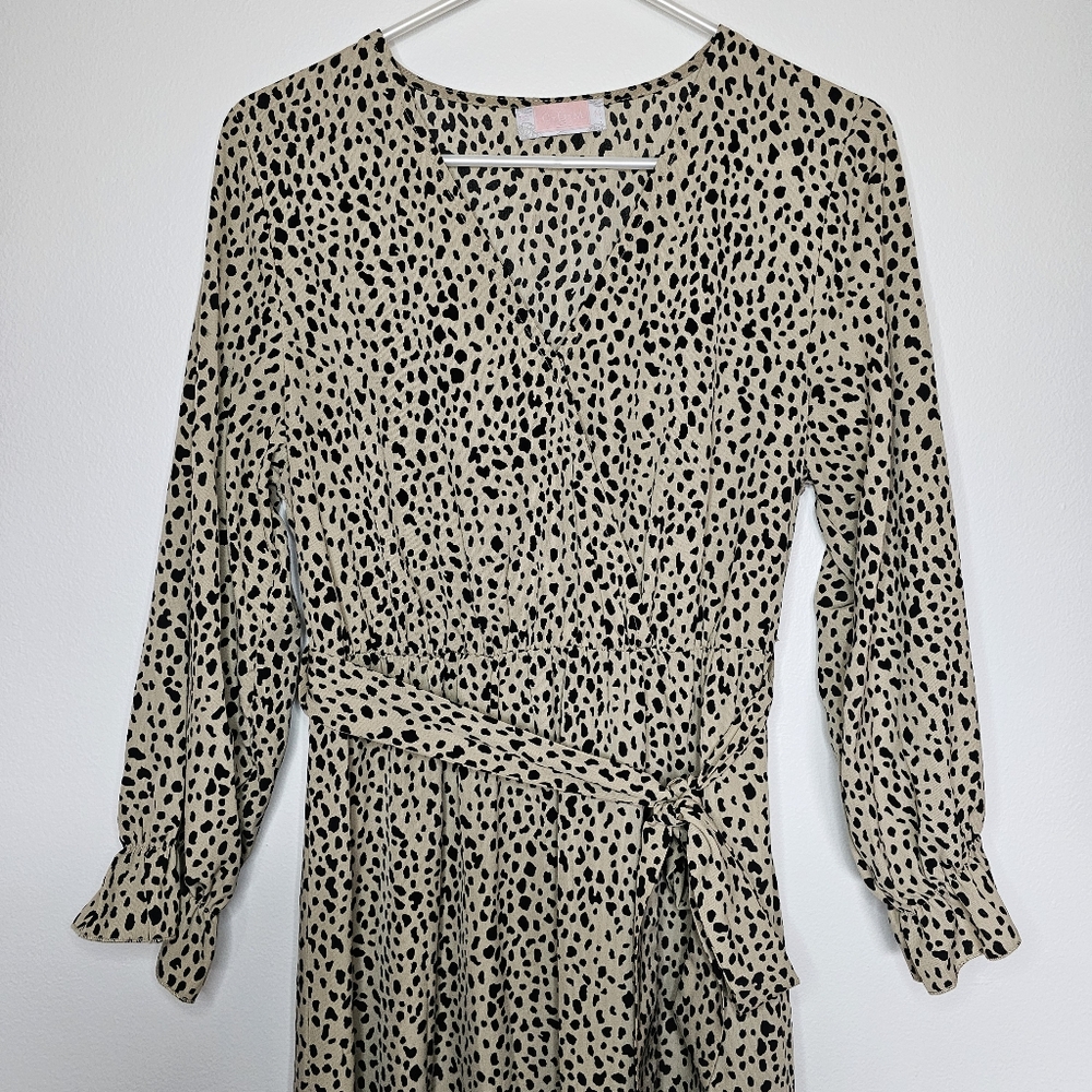 C+D+M Animal Print Dress Sz M - Picture 2 of 10